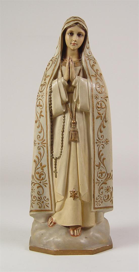 Appraisal: Art Deco Creche of Virgin Mary Figure of Mary in