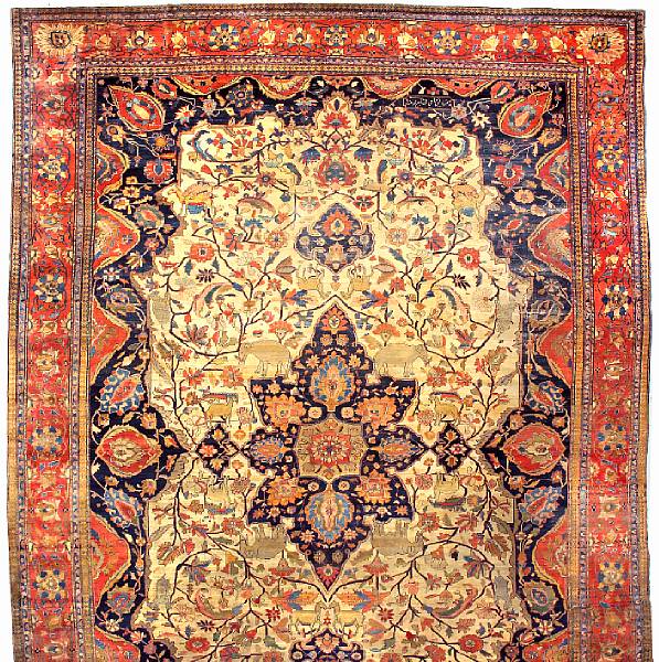 Appraisal: A Fereghan carpet Central Persia circa size approximately ft in