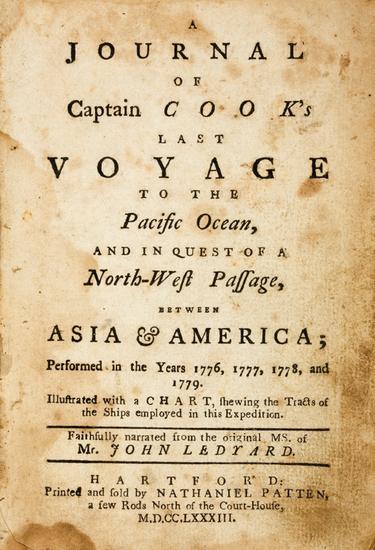 Appraisal: COOK James - John LEDYARD - A Journal of Captain