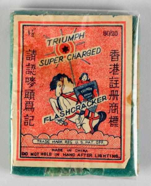 Appraisal: Triumph -Pack Firecrackers Class Logo crackers Condition Fair Size -