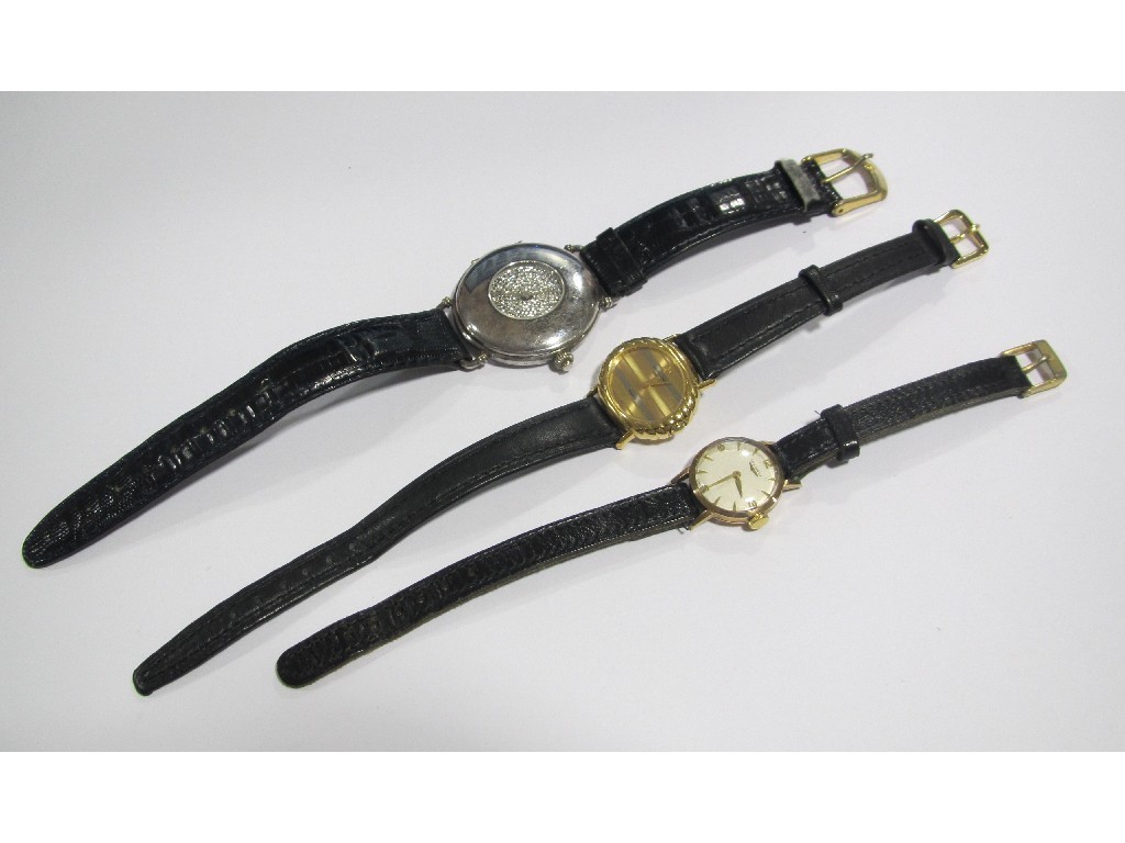 Appraisal: Lot comprising ladies ct gold cased Longines wrist watch Raymond