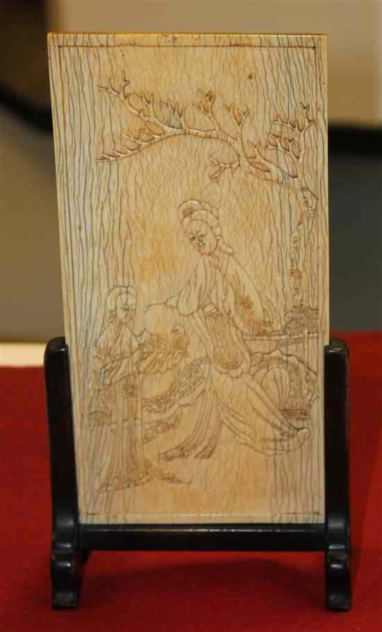 Appraisal: A Chinese ivory panel Ming style early th century carved