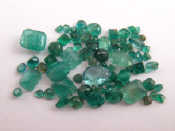 Appraisal: A quantity of loose polished emeralds approx carats VAT will