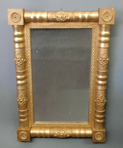 Appraisal: Empire gilt mirror h x w