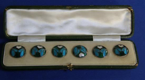 Appraisal: Enamel cased button set