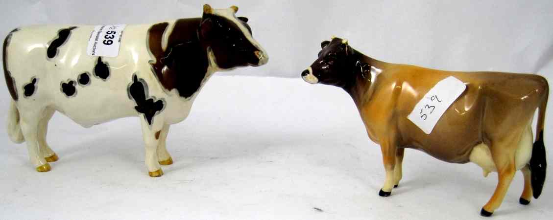 Appraisal: Beswick Ayrshire Bull B and Jersey Cow both damaged