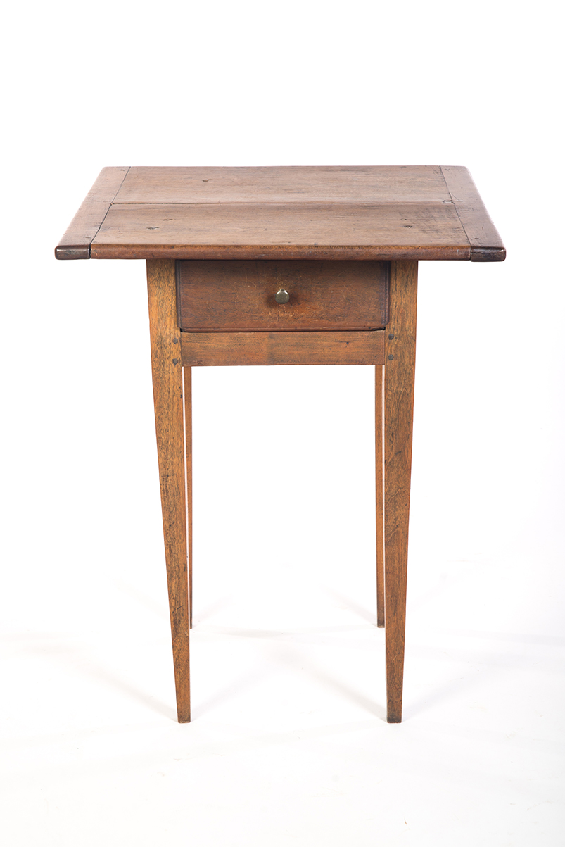 Appraisal: COUNTRY HEPPLEWHITE ONE-DRAWER WORK TABLE American st quarter- th century