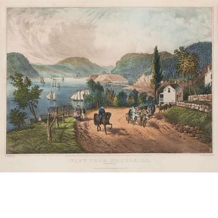 Appraisal: Currier Ives publishers THE OLD HOMESTEAD VIEW FROM PEEKSKILL HUDSON