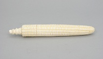 Appraisal: Carved Corn Case ca late th Century Comprised of three