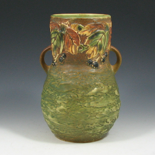 Appraisal: Roseville Blackberry - Vase - Mint Roseville Blackberry - double