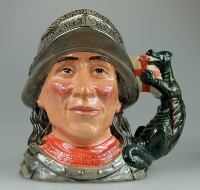 Appraisal: Royal Doulton large character jug St George D limited edition