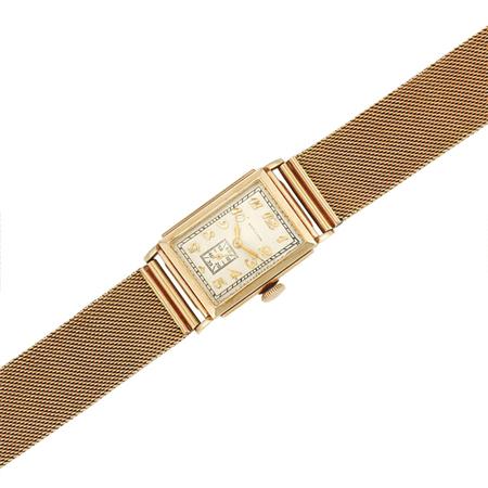 Appraisal: Gentleman's Gold Wristwatch Hamilton Estimate -