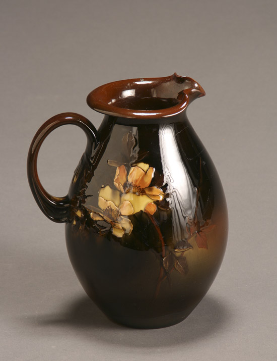 Appraisal: Rookwood Standard Glaze Pitcher Circa Having a shaded brown to