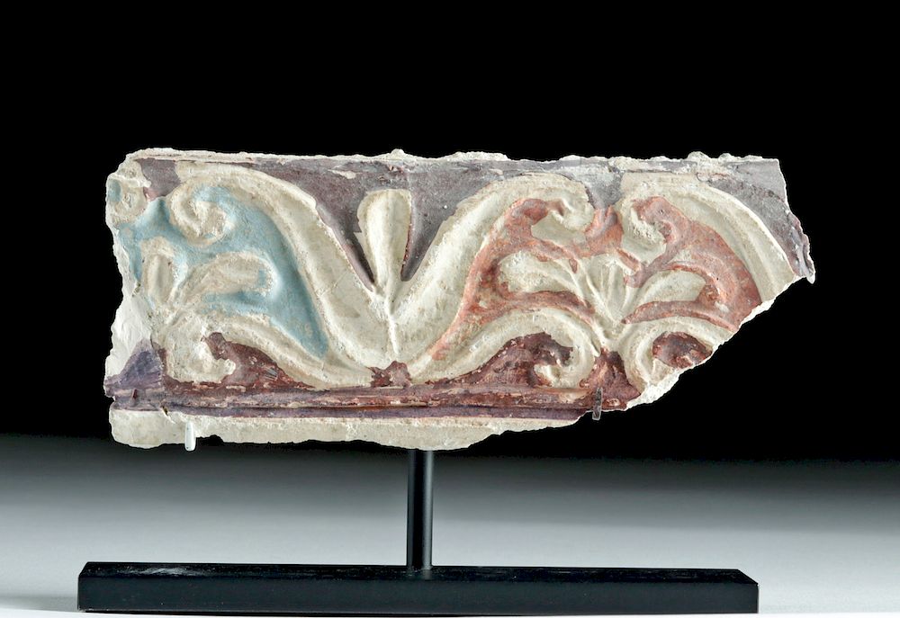 Appraisal: Rare Roman Polychrome Frieze Panel Originally Listed At Roman Imperial