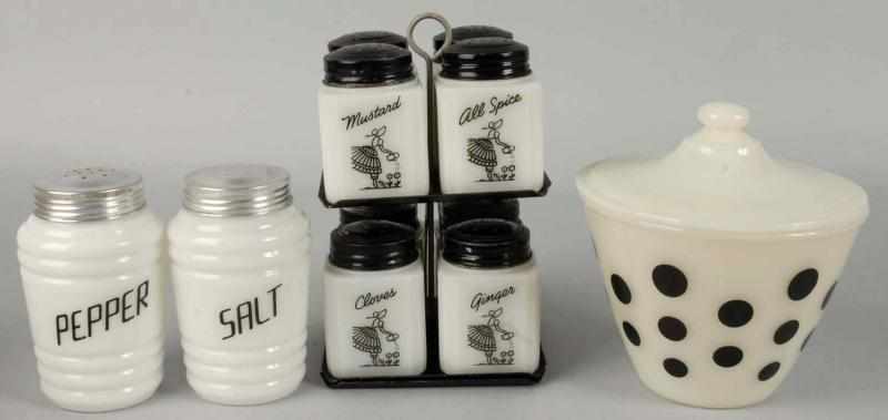 Appraisal: Lot of Range Spice Salt and Pepper Sets Description s