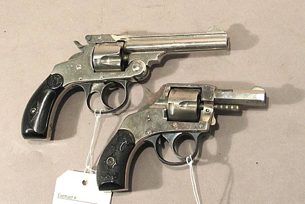 Appraisal: A lot of two American caliber double action revolvers Comprising