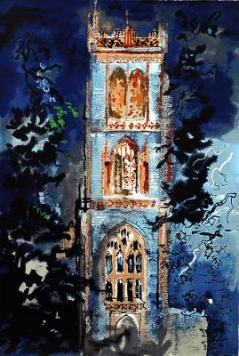 Appraisal: JOHN PIPER Huish Episcopi reproduction in colours limited edition x