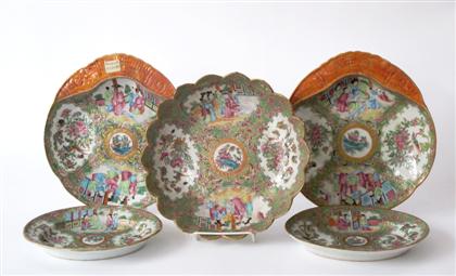 Appraisal: Group of Chinese Export porcelain Rose Medallion table wares early