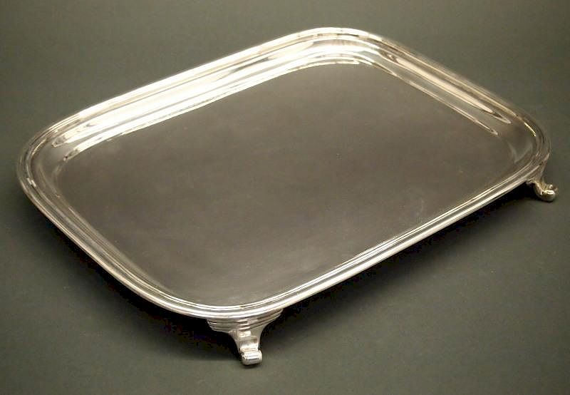 Appraisal: Hayden Gregg Coin Silver tray A mid th century American