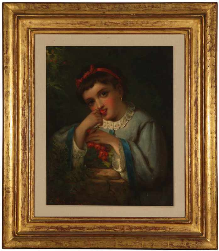 Appraisal: Louis Lang - New York NY Portrait of a Girl