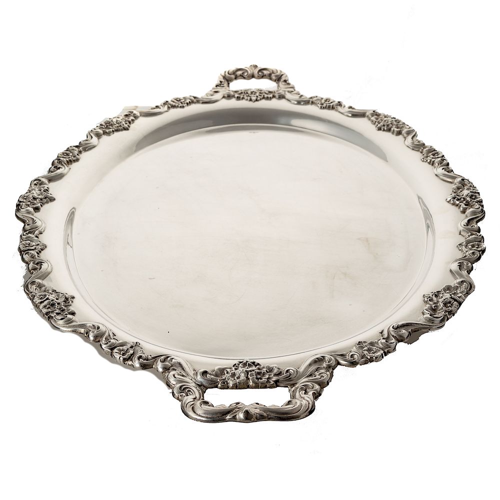 Appraisal: Poole Sterling Large Waiter Tray In the Crest of Windsor