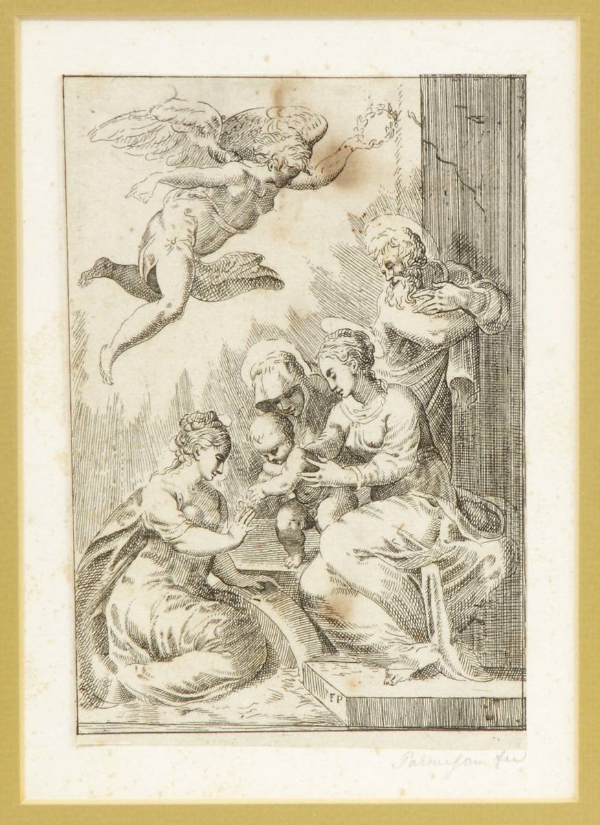 Appraisal: After Parmigianino Italian - by Andrea Meldolla Italian - The