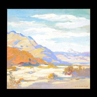 Appraisal: Mary Deneale Morgan Gouache Palm Springs Canyon Mary Deneale Morgan