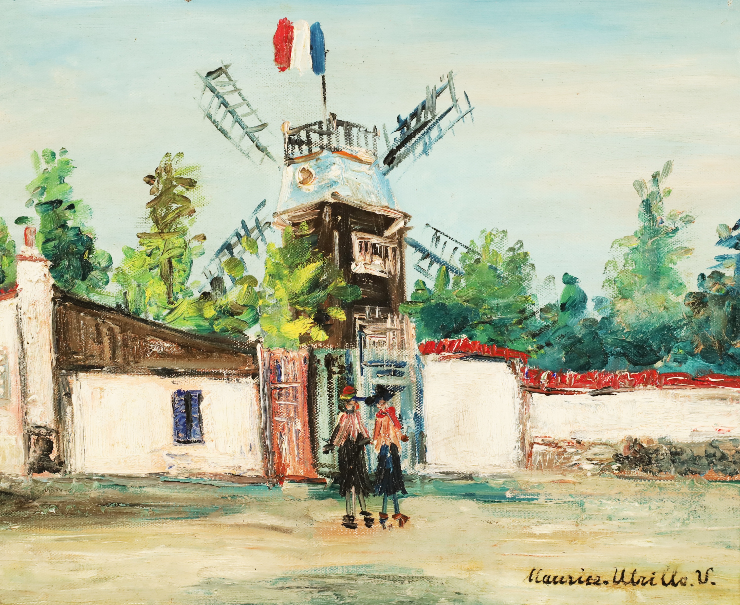 Appraisal: MAURICE UTRILLO FRENCH - Oil on canvas painting by Maurice