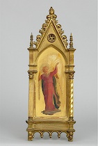 Appraisal: th Century Italian Painting of an Angel Trumpeting Angel Oil