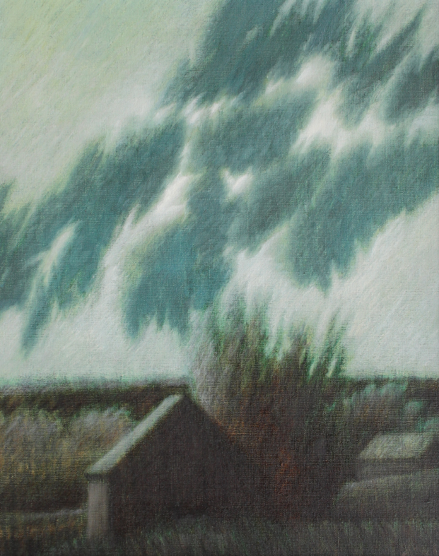 Appraisal: KIPNISS Robert American - Clouds with Barn in a Landscape