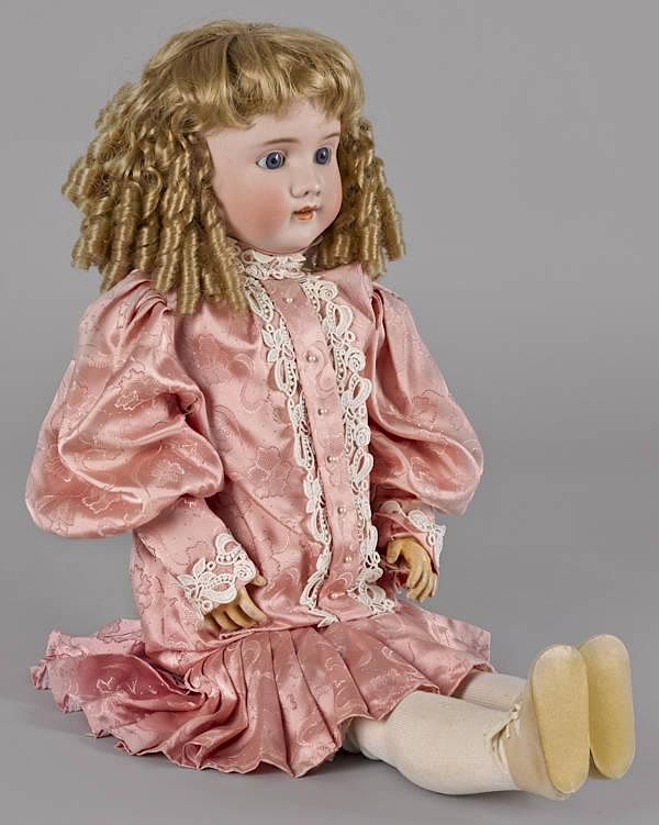 Appraisal: Heinrich Handwerck Simon Halbig bisque head doll Heinrich Handwerck Simon