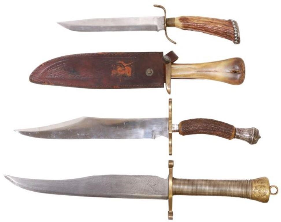 Appraisal: lot of Knives likely all are th c clip point