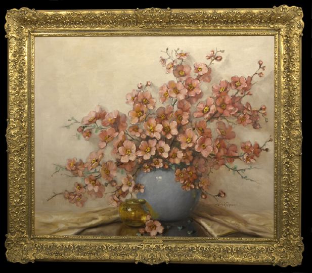 Appraisal: Aubrey Dale Greer American - Still Life with Peach Blossoms