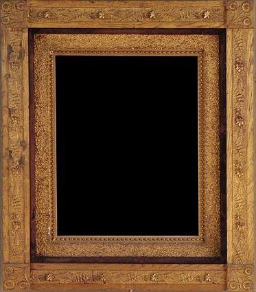 Appraisal: TWO AESTHETIC MOVEMENT PICTURE FRAMES Including a gilt oak frame