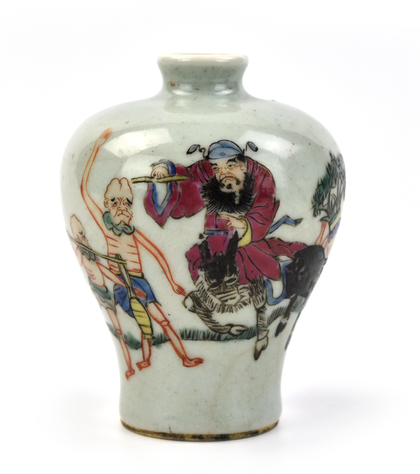 Appraisal: Chinese th C sturdily potted with full rounded shoulders rising