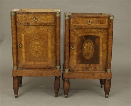 Appraisal: Assembled Pair of French Art Deco Bedside Tables