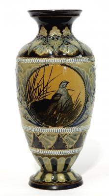 Appraisal: A DOULTON LAMBETH POTTERY VASE by Florence Barlow and Eliza