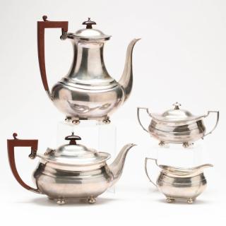 Appraisal: George V Silver Tea Coffee Service the four piece set