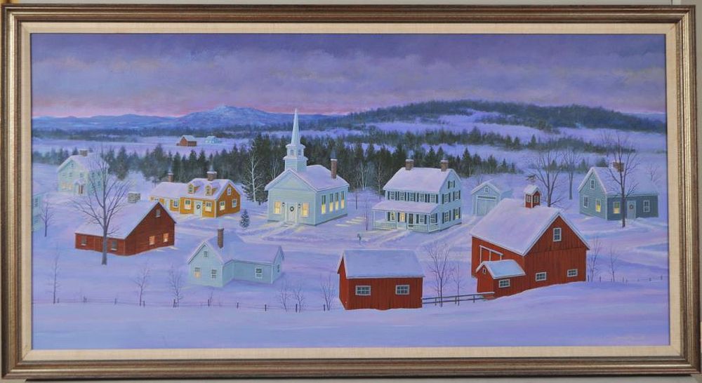 Appraisal: David Merrill Christmas Village O B David Kenneth Merrill American