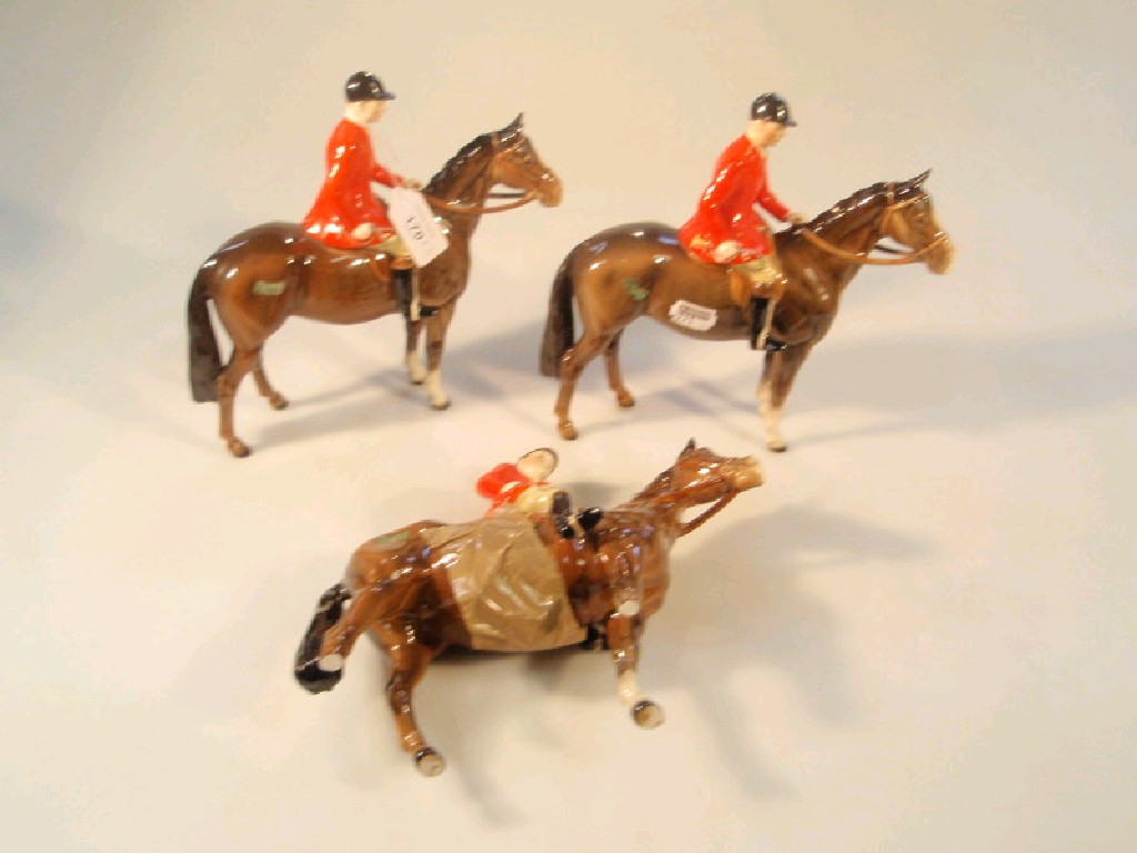 Appraisal: Beswick Huntsman No brown gloss x together with one with