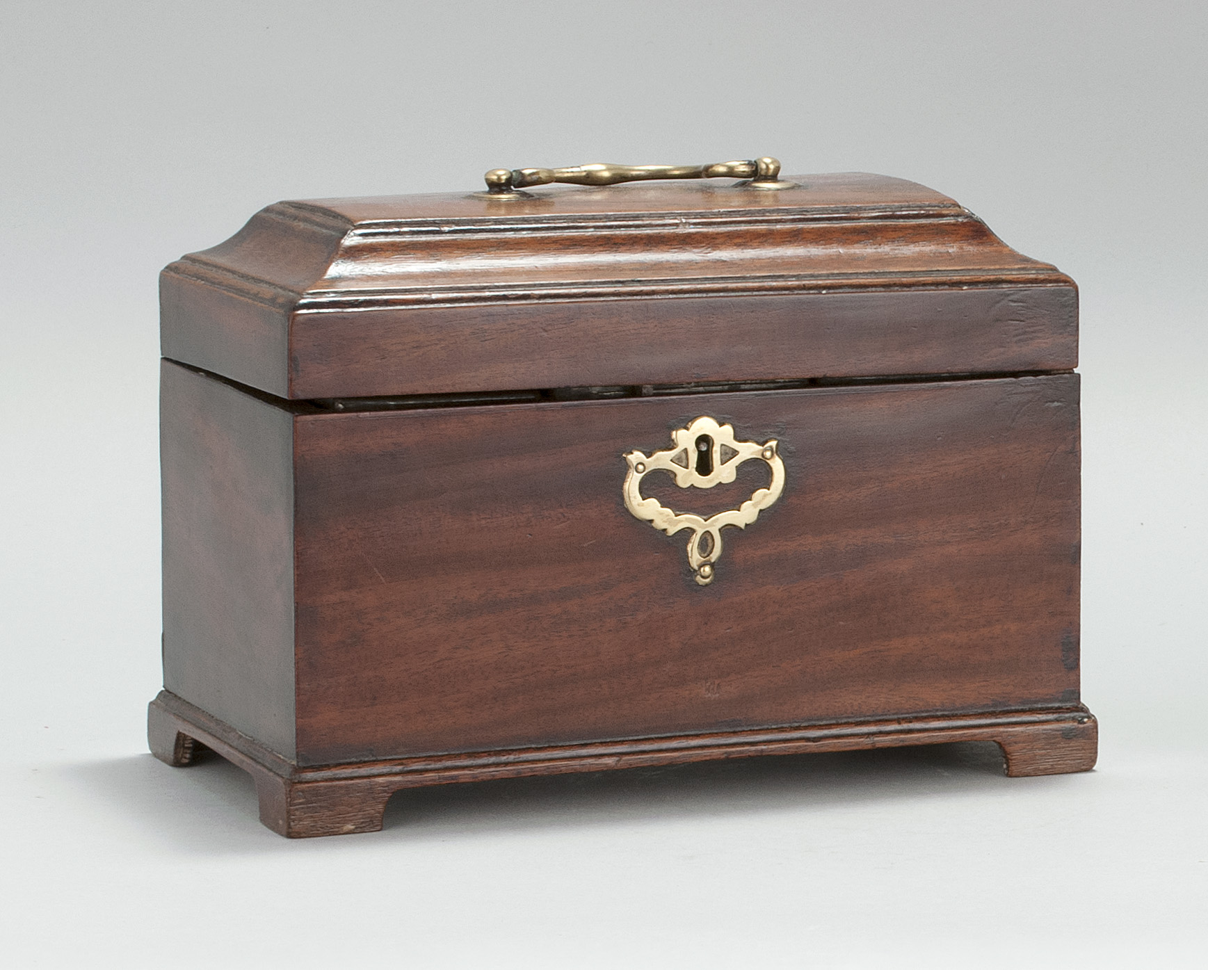 Appraisal: ANTIQUE ENGLISH TEA CADDY Late th Early th CenturyIn walnut