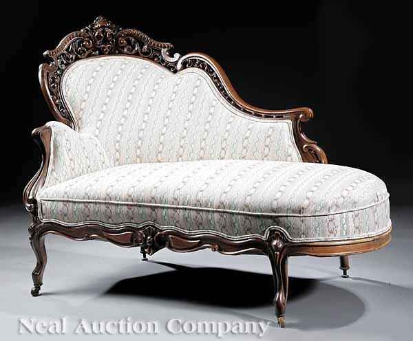 Appraisal: An American Rococo Carved and Laminated Rosewood M ridienne mid-