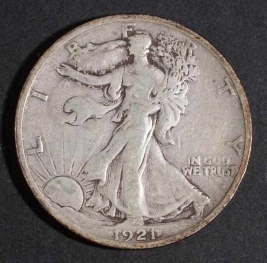 Appraisal: United States walking Liberty type silver half dollar F- Estimate