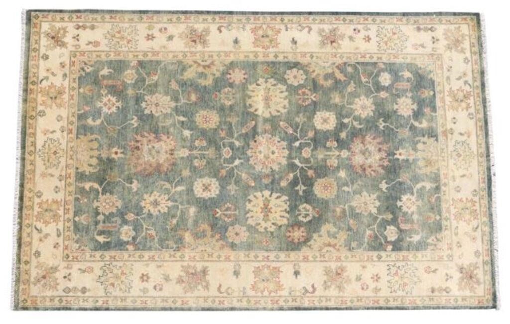 Appraisal: Hand-tied Jaipur rug India approx ' l ' w