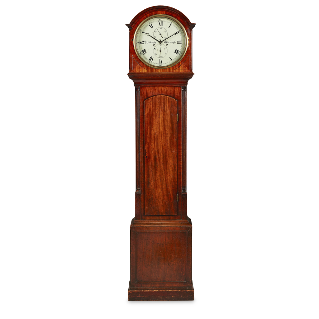 Appraisal: SCOTTISH REGENCY MAHOGANY LONGCASE CLOCK BY BREAKENRIG EDINBURGH EARLY TH