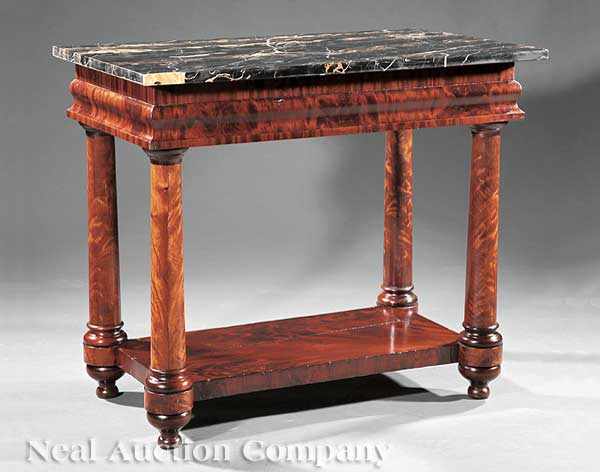 Appraisal: An American Classical Mahogany Pier Table early th c the