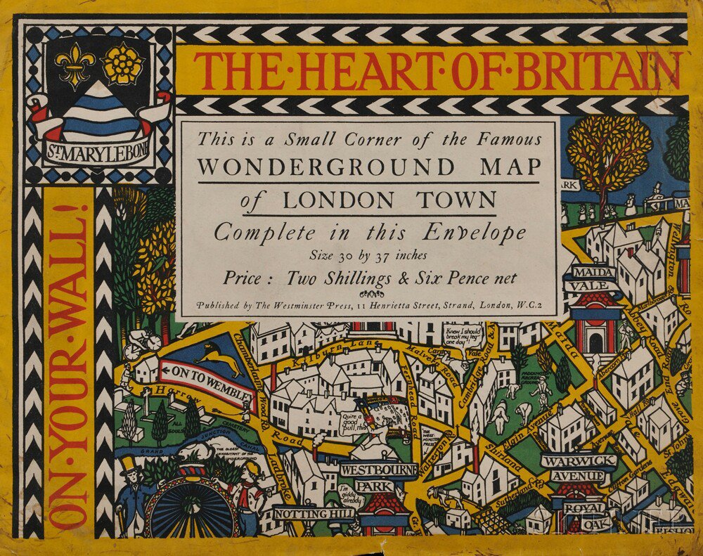 Appraisal: Wonderground Map of London MacDonald Gill - London Westminster Press