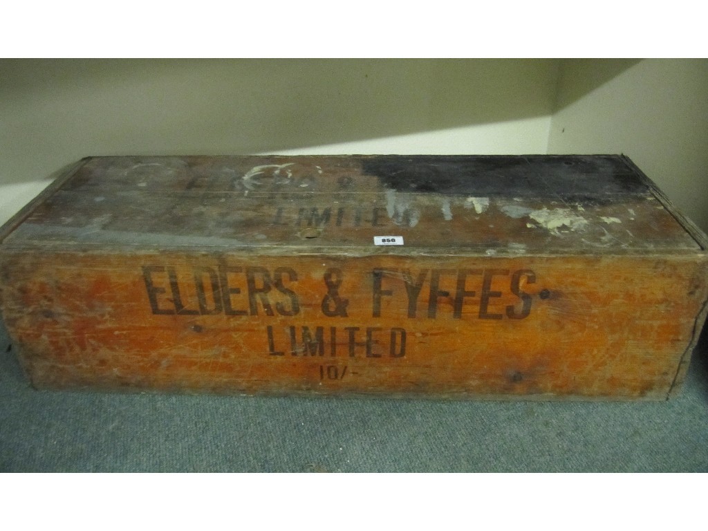 Appraisal: Wooden export box named Elders Fyffes Limited