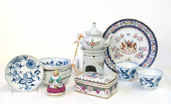 Appraisal: Property of various owners Comprising seven Meissen breakfast cups and