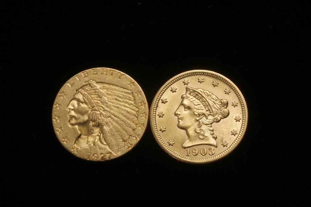 Appraisal: COIN - Gold coins Liberty Head gold coin Indian head